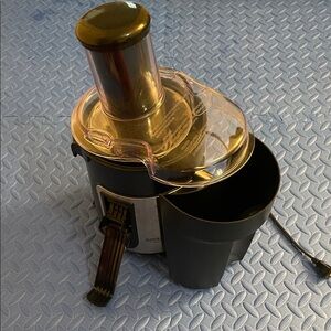 Black Juicer with Transparent Lid